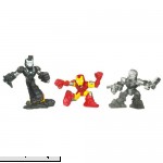 Iron Man 2 Super Hero Squad Mini Figure 3Pack HiTech Showdown Mark VI War Machine Drone  B003BJNVU8